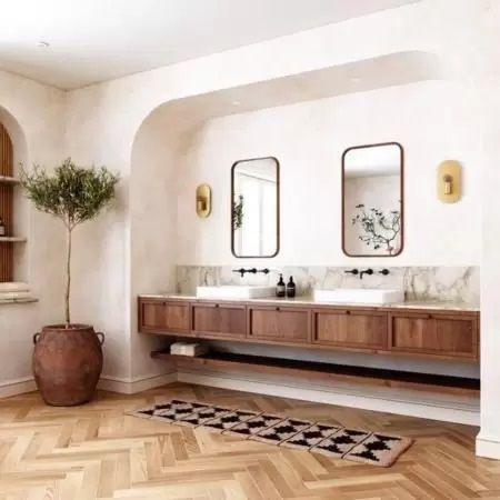 Imagem de Espelho retangular grande 70x50 decoração p/ salas quartos banheiros- moldura em metal
