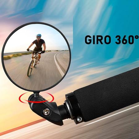 Espelho De Bicicleta Espelho De GuidãO GiratóRio AjustáVel De 360 ​​Graus  Espelho De Bicicleta De Grande Angular Ciclismo Espelho Retrovisor à Prova  De Choque AcríLico Espelho Convexo Espelho Retrovisor Seguro Para Mountain