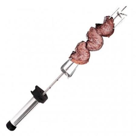 Imagem de Espeto Giratório A Pilha Inox Regulável 50 A 65Cm Churrasco - Quanta