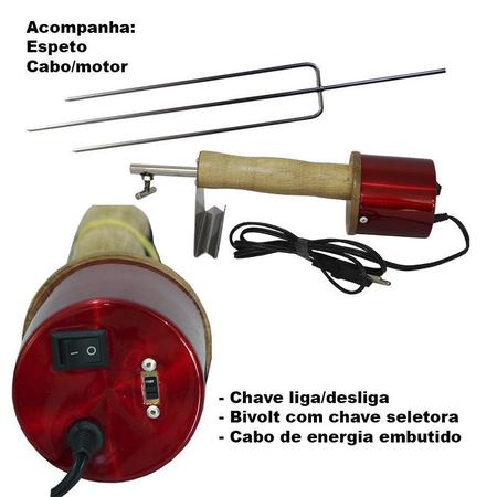 Espeto Churrasco Giratório Elétrico Triplo Inox Espetosul - Espeto -  Magazine Luiza