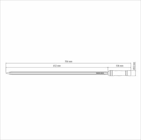 Espeto para Churrasco Tramontina com Lâmina em Aço Inox e Cabo de Madeira  75 cm de Qualidade em Promoção