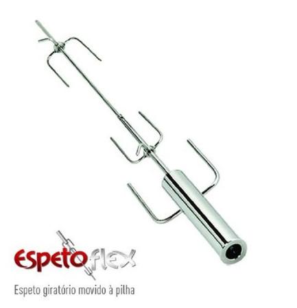 Espetoflex Espeto Giratório Movido A Pilha Original o Melhor Churrasco -  Espeto - Magazine Luiza