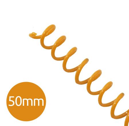 Imagem de Espiral para Encadernação Laranja 50mm 450 Folhas 12 und