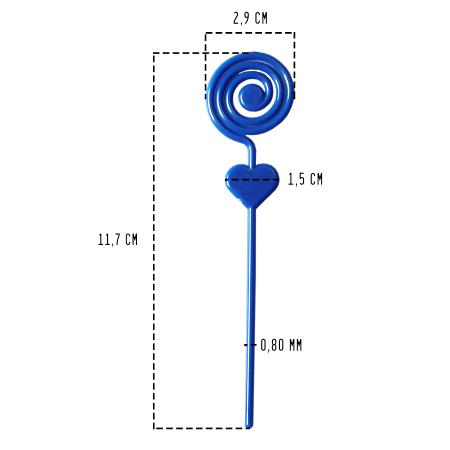 Imagem de Espiral Porta Recados Branco Para Artesanato Kit 250 Un