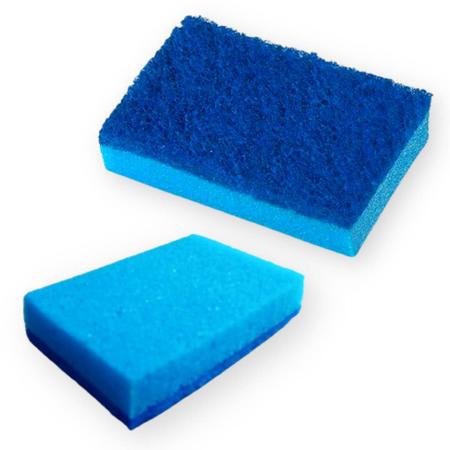 Imagem de Esponja Azul Teflon com Manta Bucha Lava Louças Bettanin - 10 Unidades