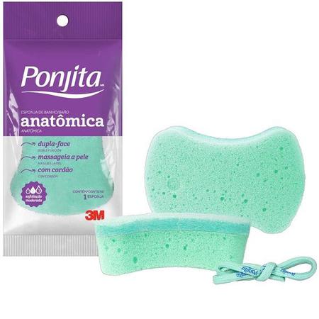 Esponja de Banho Anatomica Ponjita - 3M - Bucha / Esponja de Banho -  Magazine Luiza