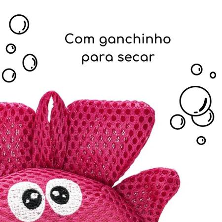 Imagem de Esponja de Banho Bucha Infantil Bubbles Caranguejo Divertida Mulktids