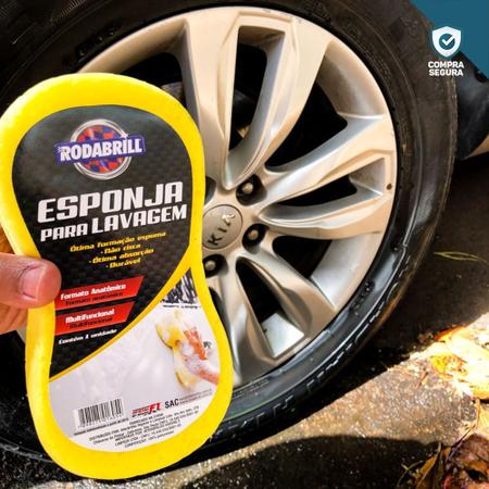 Imagem de Esponja De Espuma Super Absorção Lavar Carro Multiuso Durável 