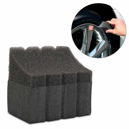 Imagem de Esponja Especial Para Pneus Tire Wax Sponge Soft99 Aplicador de Pretinho para Pneu