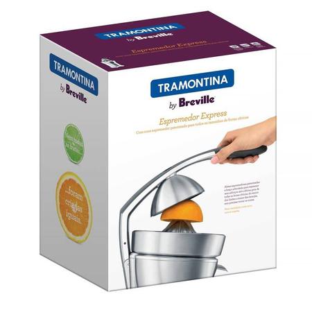 Imagem de Espremedor de frutas tramontina by breville em alumínio fundido fosco express prata