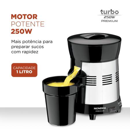 Imagem de Espremedor de Frutas Turbo 250w Premium E-10 Bivolt Mondial