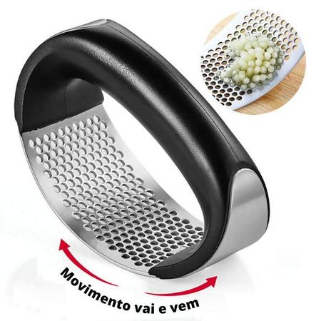 Imagem de Espremedor Triturador Amassador Manual Alho - Inox