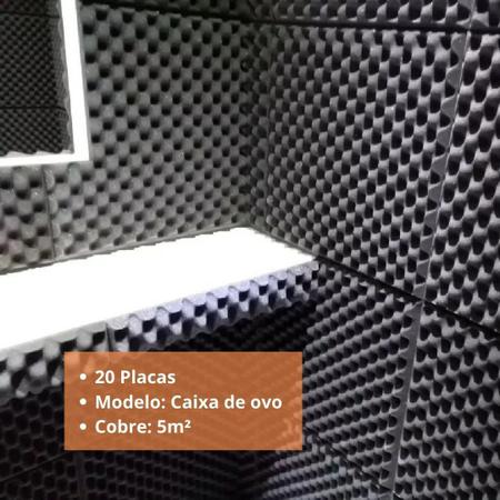 Espuma isolamento Acústico Kit C/10 Painéis lisa 50x50cm - NA - Acessórios  GoPro - Magazine Luiza