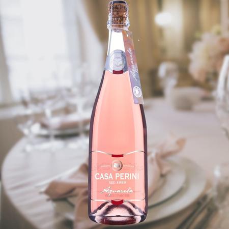 Imagem de Espumante Moscatel Rosé Aquarela 750ml Casa Perini Kit 6