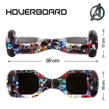 Hoverboard Skate Élétrico Bluetooth Com Led Alça Curta 6,5 Polegadas Fogo  e Água - YDTECH - Hoverboard - Magazine Luiza