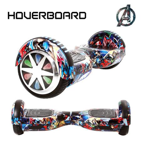 Hoverboard Skate Élétrico Bluetooth Com Led Alça Curta 6,5 Polegadas Fogo  e Água - YDTECH - Hoverboard - Magazine Luiza