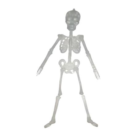 Imagem de Esqueleto Neon Fluorescente Articulável - 33cm