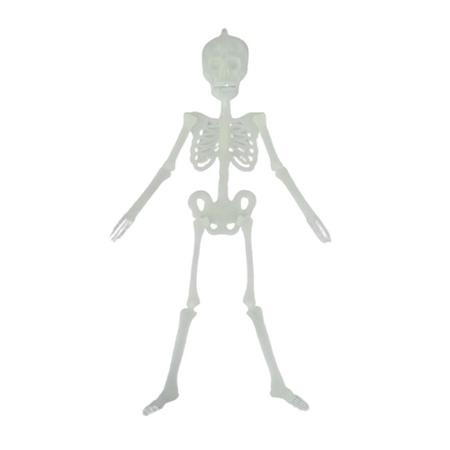 Imagem de Esqueleto Neon Fluorescente Articulável - 33cm