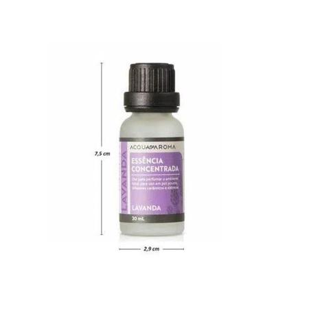 Essência Concentrada Dia a Dia 20ml c/ Gotejador Lavanda - Acqua Aroma Imagem de Essência Concentrada Dia a Dia 20ml c/ Gotejador Lavanda