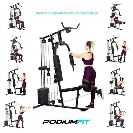 Imagem de Estação De Musculação Academia Podiumfit Me100 - 50kg