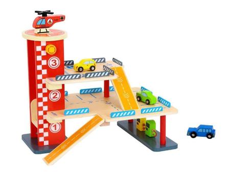 Imagem de Estacionamento Brinquedo Infantil De Madeira Tooky Toy