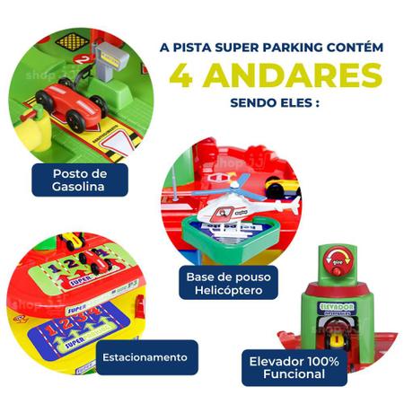 Pista De Carrinho Corrida Infantil Brinquedo Posto Gasolina Garagem -  MAPTOY - Pistas de Brinquedo - Magazine Luiza