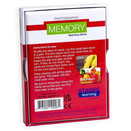 Imagem de Estágios de jogos de cartas Materiais didáticos Picture Memory Fruits