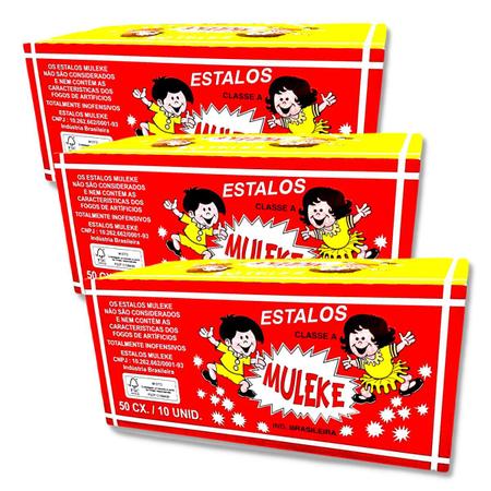 Imagem de Estalinhos festa junina biribinha infantil com 150 caixas com 10 unidades cada
