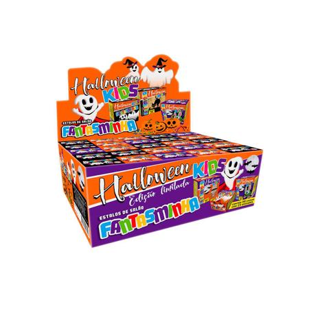 Imagem de Estalos de Salão Biribinha Kids Halloween Fantasminha Kit 2 Caixas c/ 50