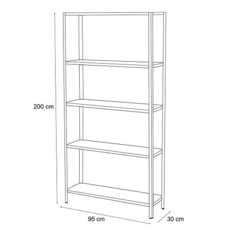 Imagem de Estante Bariloche 30/5 Cinza