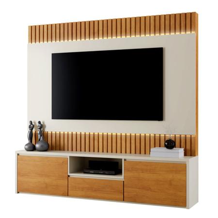 Imagem de Estante Home Boreal 100% MDF 180cm Largura Com Led - Mavaular