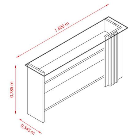 Imagem de Estante Home Theater com Aparador e Mesa de Centro Frizz Plus Fendi Naturale  Madetec