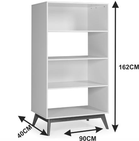 Imagem de Estante livreiro com 4 nichos Apollo