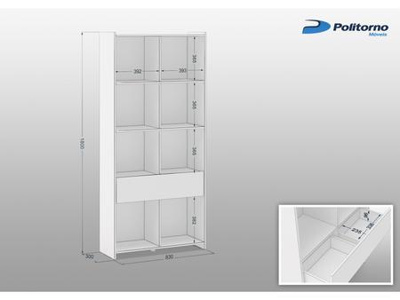 Imagem de Estante MDP 1 Gaveta 2 Prateleiras