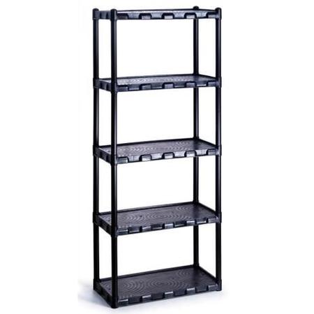 Imagem de Estante Modular Organizadora Em Plástico 5 Prateleiras Preto 872