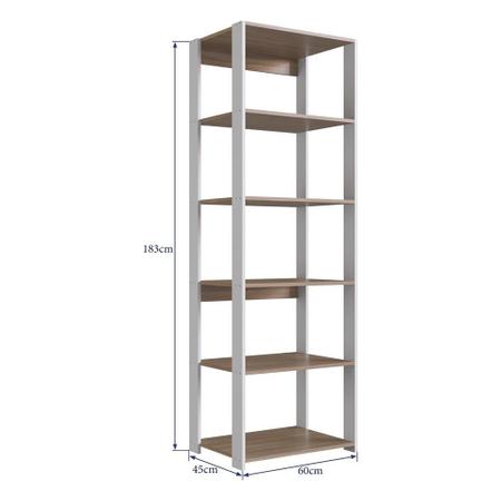 Imagem de Estante Organizadora 60cm Multimóveis CR25196 Montana/Branco