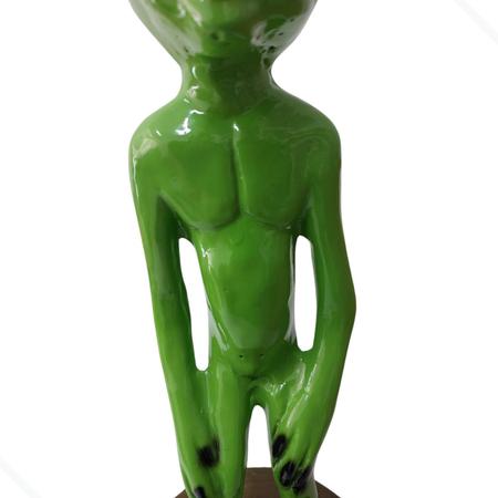 Imagem de Estátua Alienígena Deco Jardim Cerâmica 40Cm Et Enfeite