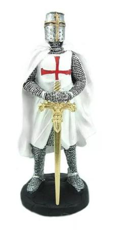 Cavaleiro Templário Guerreiro Medieval Branco Estátua Espada - Mahalo  Artesanato - Colecionáveis - Magazine Luiza