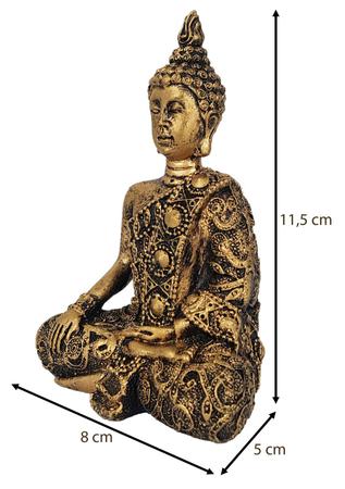 Imagem de Estatueta Buda Hindu Tibetano Meditando Decorativo Em Resina