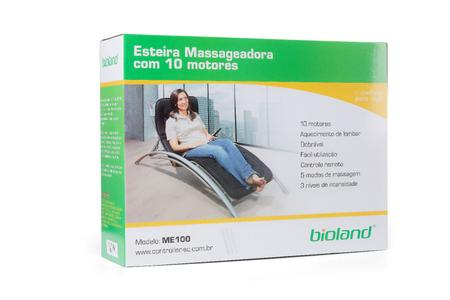Imagem de Esteira de Massagem Com Controle Remoto 10 Motores Dobrável Bioland ME100