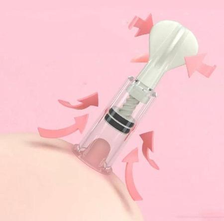 Imagem de Estimulador de Mamilos E Clitóris com Sucção e Pressão Unissex em Acrílico