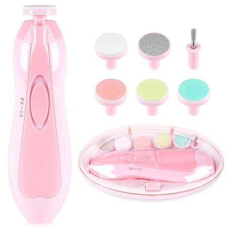 Estojo Completo De Lixadeiras Unhas Bebês 6 Refis Inclusos - Higa Imagem de Estojo Completo De Lixadeiras Unhas Bebês 6 Refis Inclusos