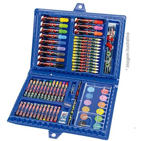 Kit Maleta Estojo Pintar Desenho Vingadores Completa 72 Peças Canetinhas  Lápis Tinta - Molin - Maleta / Conjunto Artístico - Magazine Luiza