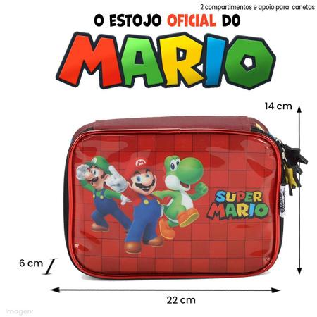 Imagem de Estojo Duplo Super Mario - Organizador Prático e Estiloso