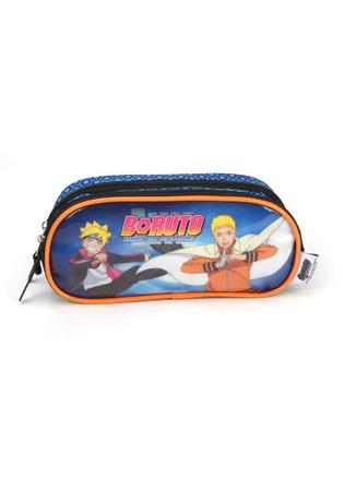 Imagem de Estojo Escolar Infantil Duplo Boruto Luxcel EI38124BR-AZUL