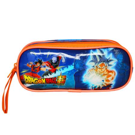 Imagem de Estojo Escolar Infantil Duplo Com 2 Ziperes Dragon Ball Goku 