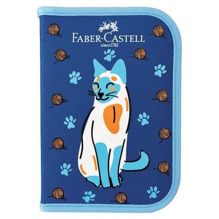 Imagem de Estojo Kit Escolar Completo Coleção Pets Faber-Castell, Gato