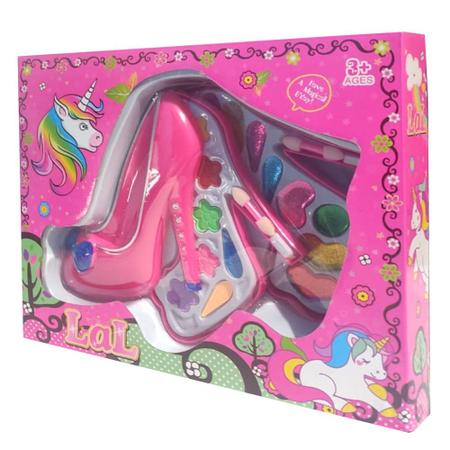 Brinquedo Infantil Kit Maquiagem para Boneca, Maquiagem Infantil - Virtual  Make