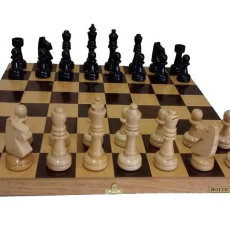 Jogo de xadrez Staunton Profissional com tabuleiro tipo estojo