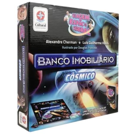 Jogo de Tabuleiro com Livro - Banco Imobiliário - Cósmico - Estrela -  superlegalbrinquedos